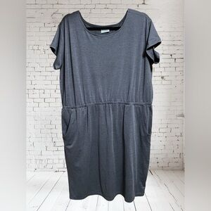 COLUMBIA GREY DRESS WITH POCKETS - SIZE XL - EUC
